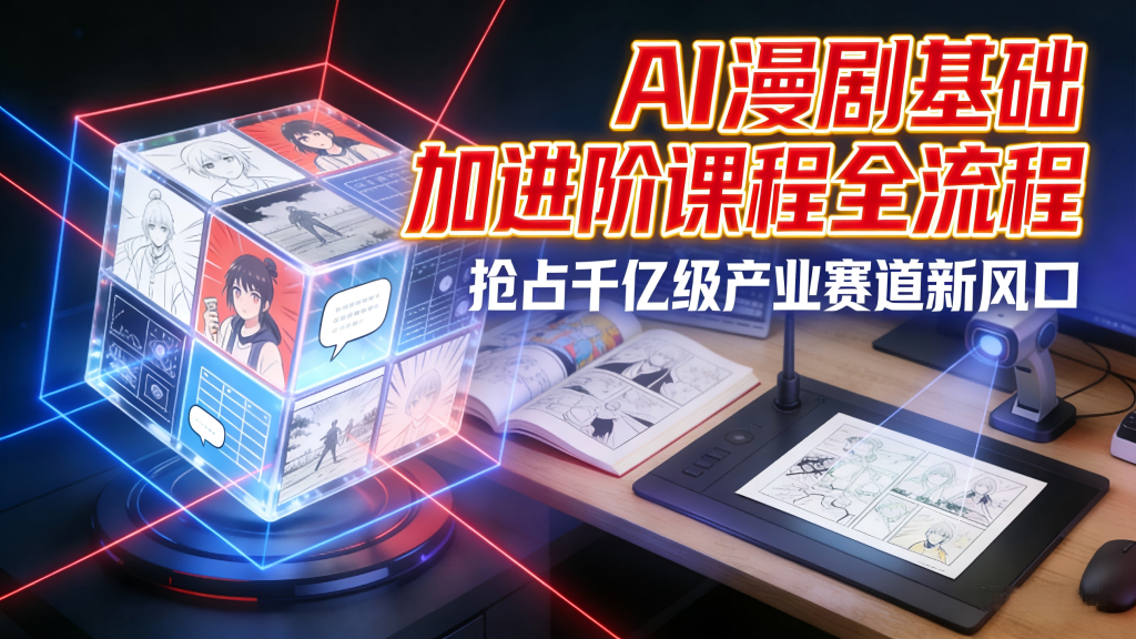 图片[1]-Ai漫剧基础+进阶课全流程，抢占千亿级产业赛道新风口-追梦云课堂